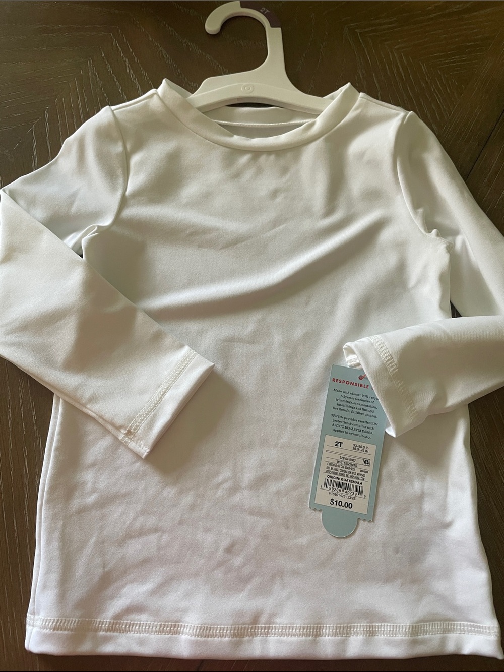 Cat & Jack White Long-Sleeve Kids' Rashguard